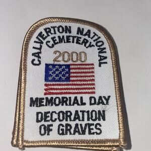 BSA Calverton National Cemetery Memorial Day Decoration Of Graves 2000 Patch New